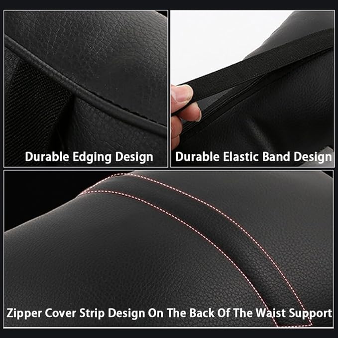Car Seat Headrest Pillow for Infiniti Q50L/QX50/QX60/ESQ/QX30 Head Support Rest Pillow Lumbar Support Lumbar Pillow Cushion Back Cushion Back Pillow Accessories,Black-2*Headrest