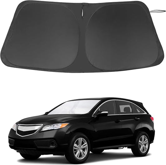 Windshield Sun Shade Custom Fit for 2013-2018 Acura RDX Accessories Foldable Window Sunshade Sun Blocker Protect Car from Sun Rays & Heat Damage Keeps Car Cooler