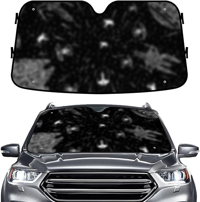 GENANY Movie Windshield Sun Shade for Car SUV Truck (55x30 Inches), Front Window Visor for Windows, Protector Blocks UV