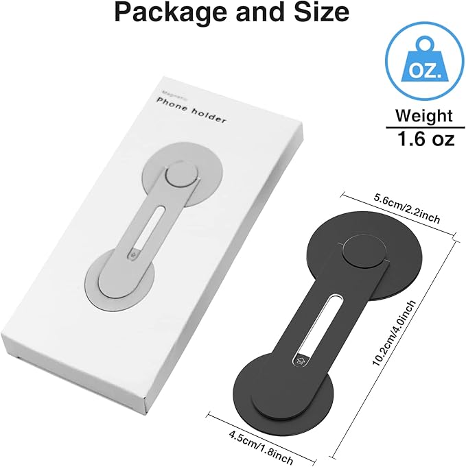 Laptop Phone Mount Magnetic Phone Holder for Monitor for MagSafe iPhone 17 16 15 14 13 12 & All Phones Phone Side Mount Adapter for Computer Monitor Display for Tesla, Phone Laptop Bracket Accessories