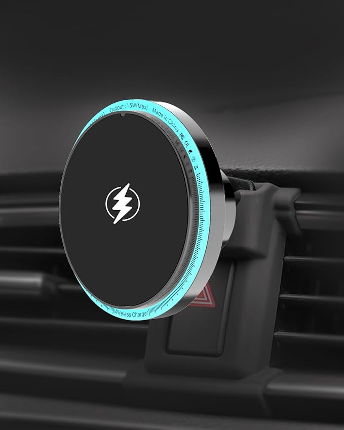 BEHAVE Magnetic Wireless Car Charger for Fit for Honda CRV 2017-2021,15W Fast Charging Mount Compatible for MagSafe Case,iPhone,Android Phones Ice Cooling Car Phone Holder