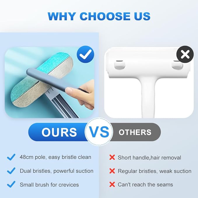 Moonboat Multifunctional Hair Removal Brush, Cleaner Pro Pet Hair, Cat Dog Hair Broom Lint Remover Scraper, Suitable for Carpet Rugs Bed Couch Curtains (A-3PCS)