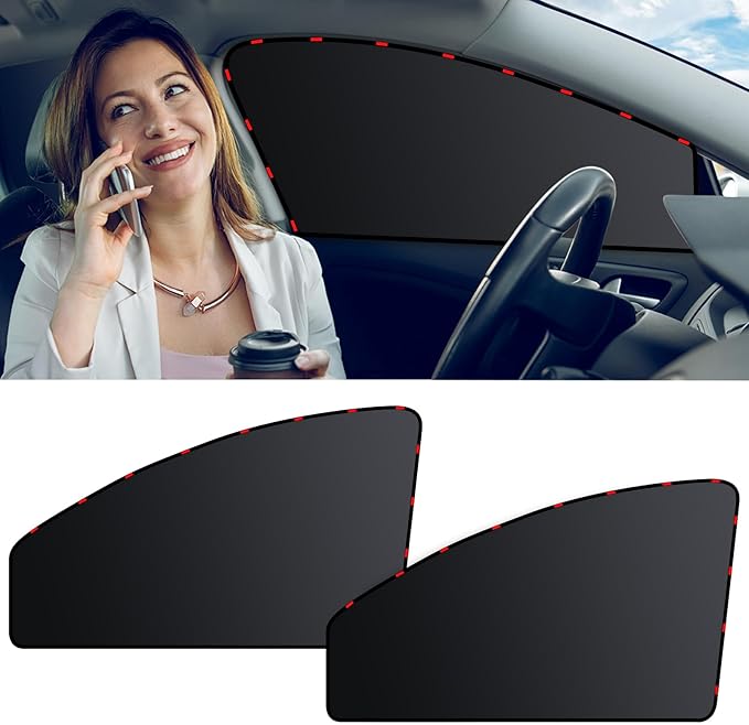 ZATOOTO Car Window Shades for Driver Side Car Privacy Shades for Front Window Full Blackout Car Window Cover Magnetic Sun Shade for Car Window Universal Great for Travel Camp Privacy