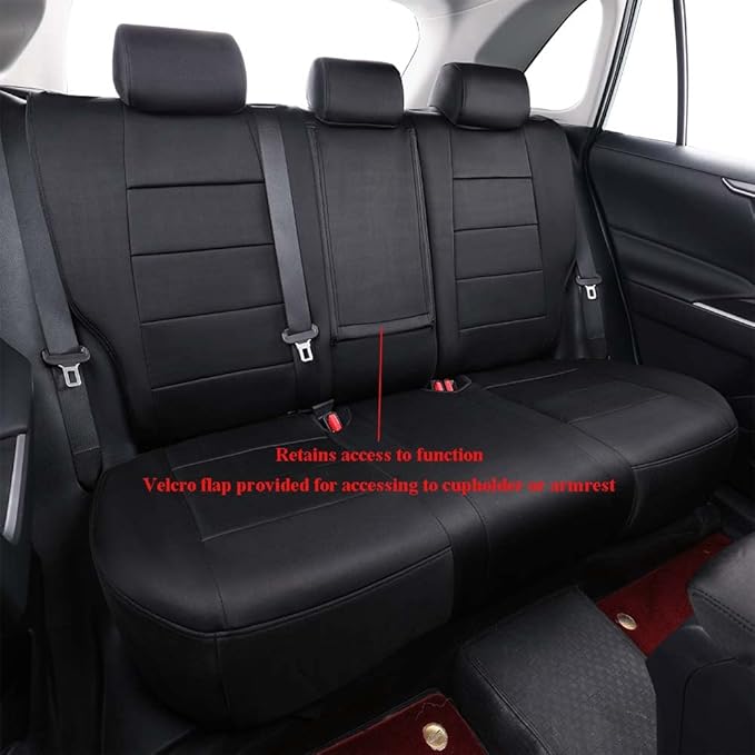 EKR Rav4 Seat Covers Custom Fit for Toyota Rav4 (Hybrid) SE/XSE & (PHEV) GR Sport 2026,Car Seat Cover Full Set for SUV,Water-Resistant, Non-Slip, Easy Clean,Neoprene(Black)