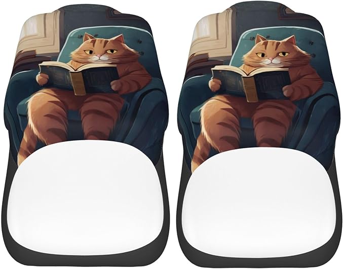 Delerain Car Seat Covers Set 2Pcs, Funny Garfield Cat Universal Front Car Seats Vehicle Enterior Protector Suitable Fits Most Car Auto SUV Sedan Truck