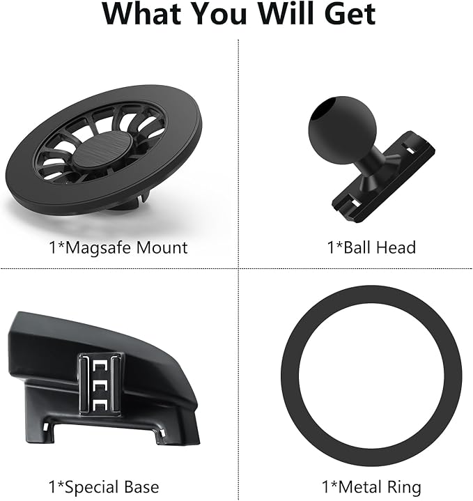 for MagSafe Tundra/Sequoia Phone Mount, Exclusive Fit for Toyota Tundra 2007-2013 and 2008-2017 Sequoia, for iPhone 17/16/15/14/13/12/Mini Series, Air Vent Toyota Tundra/Sequoia Accessories
