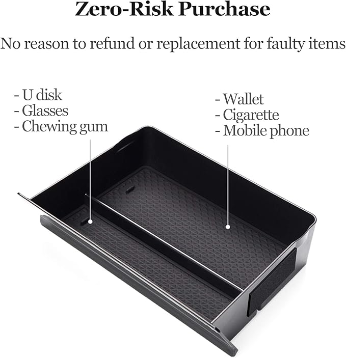 Jaronx Compatible with Tesla Model S/X Cubby Drawer, Center Console Organizer Storage Box Compatible with Tesla Model X/S Accessories (2012-2019 2020 2021)