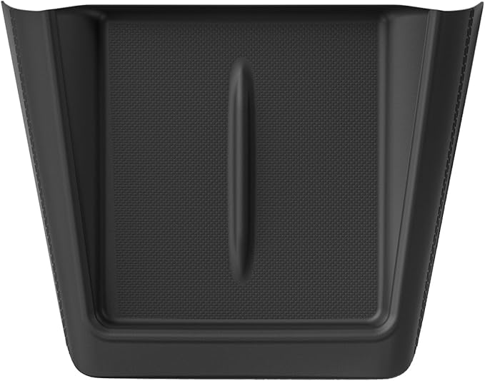 LUCKEASY Wireless Charging Pad for Tesla Model Y Juniper 2025 2026 Center Console Wireless Charger Pad Non-Slip Silicone Mat for Model Y Accessories Black (Surrounded)