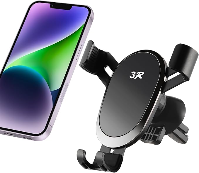 LivTee Car Phone Holders for Your Car with Clamp Head, Air Vent Cell Phone Stand Car Mount, Phone Holder Fits for iPhone Android and All Smartphone, Car Accessories for Women and Man