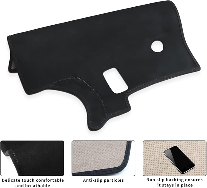 auovo Dashboard Cover Mat Compatible with Toyota Tacoma 2016 2017 2018 2019 2020 2021 2022 2023 Anti-Slip Dash Cover Dash Carpet Cover Sunshield Protector