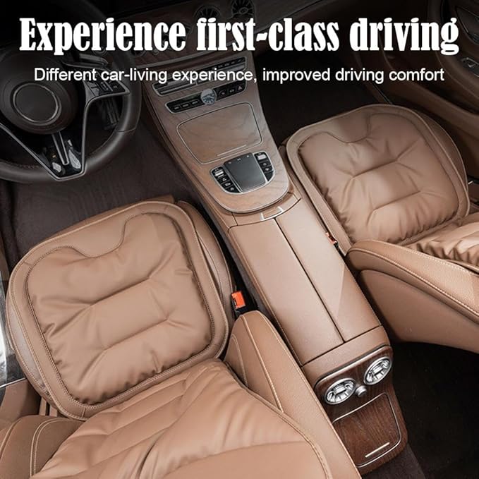 Car Seat Cushion, Livena Custom Pain Relief Car Seat Cushion, Soft Comfortable and Supportive Pad, Memory Foam Seat Pad for Car, Office Or Home Chair