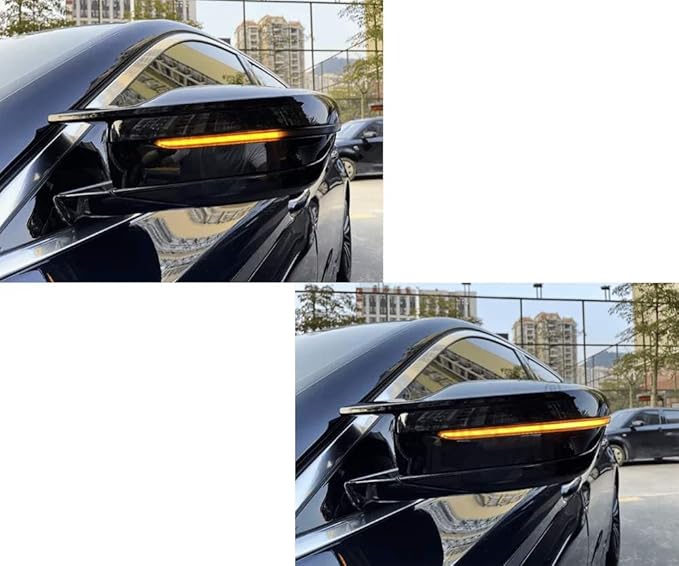 iJDMTOY Smoked Lens Dynamic Sequential Blink/Flow Full LED Side Mirror Turn Signal Light Assembly Kit Compatible with 2017-up BMW G30/G31 5 Series, 2016-2019 BMW G11 7 Series
