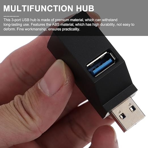 COHEALI Port USB Hub Portable Data Splitter Powered USB Expander for Laptop Computer Accessories Compatible with Hard Drives Keyboards Mice Flash Drives Printers Tablets Plug and Play