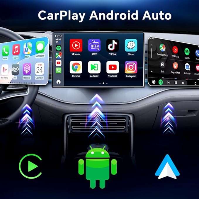 Wireless CarPlay Adapter for Netflix︱YouTube︱TikTok Streaming: CarlinKit Tbox (SM6225, 8-core, 8GB+128GB)