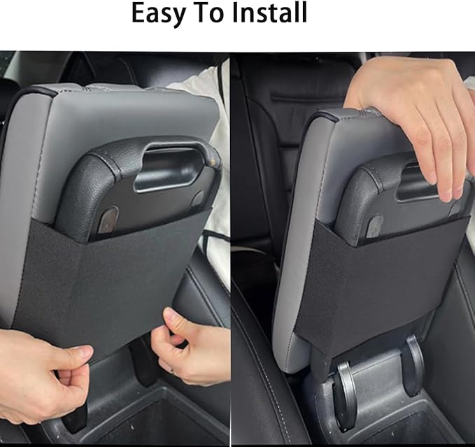 Car Armrest Pad for Volkswagen VW Atlas (7-Seater) 2018 2019 2020 2021 2022 2023 2024 2025 Memory Cotton Armrest Box Pad Center Console Scratch Pad Cushion Protector,Red