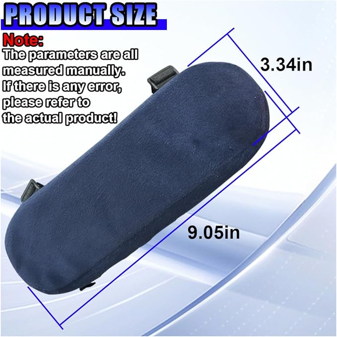 2PCS Car Elbow Pad Arm Rest Cover, Soft Armrest Cushion Pad for Arm Comfortable Support, Anti-Scratch Auto Armrest Pillow Protector, Universal Car Interior Accessory for Most Vehicles (Navy)