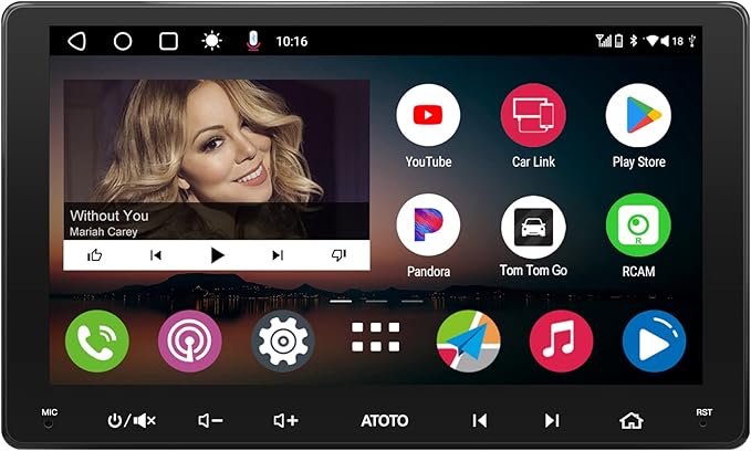[9inch] ATOTO A6 PF Android Car Stereo, Double-DIN Radio, Wireless CarPlay & Wireless Android Auto, Mirror Link, GPS Tracking，in-Dash Navigation, Dual Bluetooth, HD LRV, 2G+32G, A6G209PF