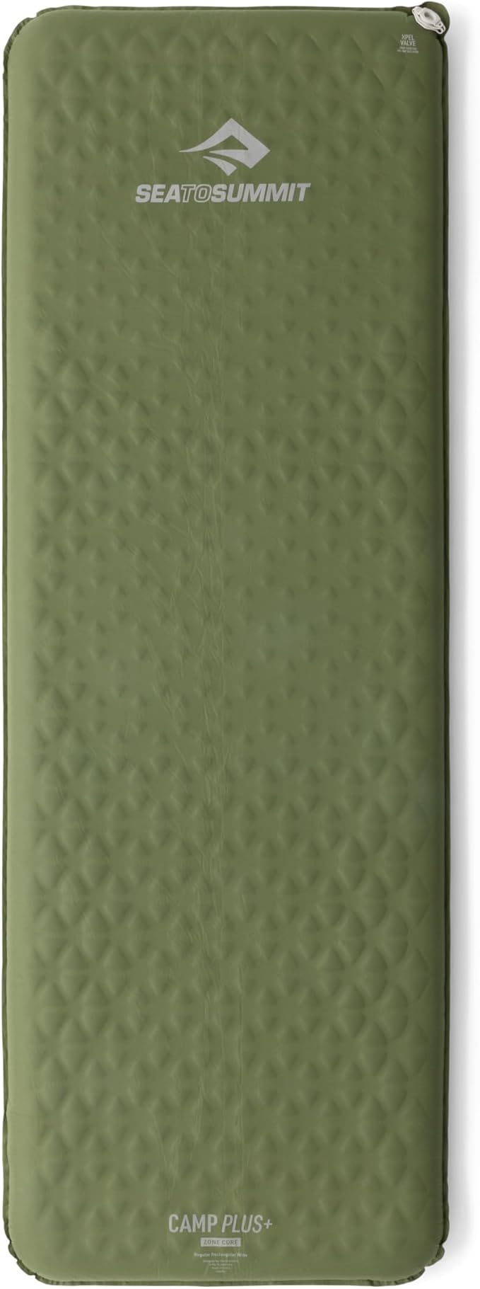 Sea to Summit Camp Plus Self-Inflating Foam Sleeping Mat for Camping - Rectangular - Regular (72 x 25.2 x 2.6 inches)