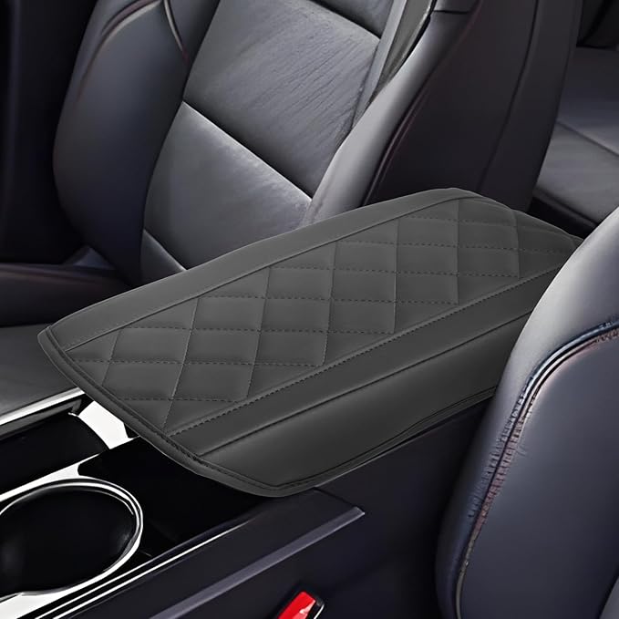 SHAOHAO 2025 2026 Chevy Equinox Center Console Cover for 2025 2026 Chevy Equinox Accessories (LT/RS/ACTIV) Car Armrest Cover Equinox Anti-Scratch Cushion Pad Middle Console Lid Leather Protector