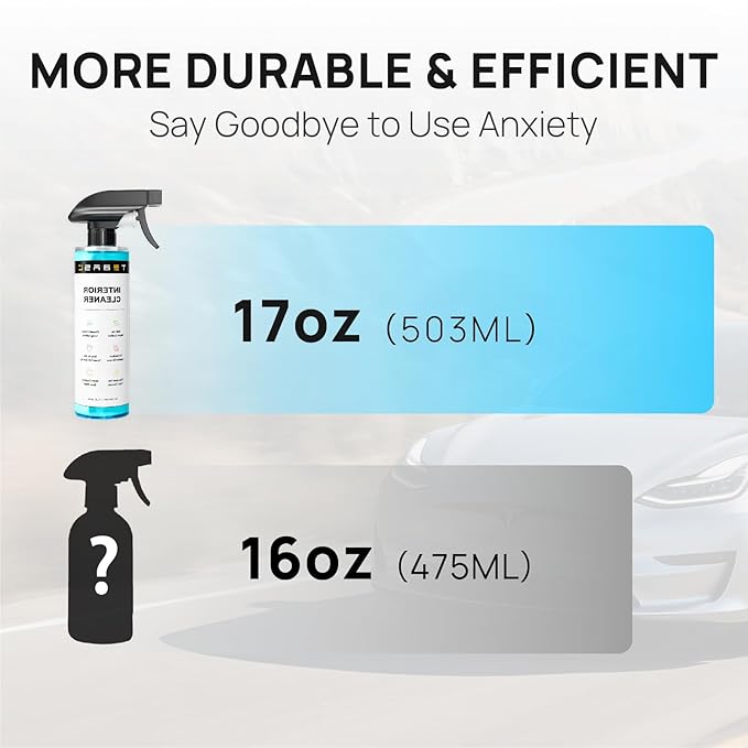 Tesla Interior Cleaner & Seat Stain Remover - Safe for White Vegan Leather - Car Detailing Kit for Model 3 Y S X Cybertruck - Cleans Dashboard, Console, Door & Upholstery Accessories