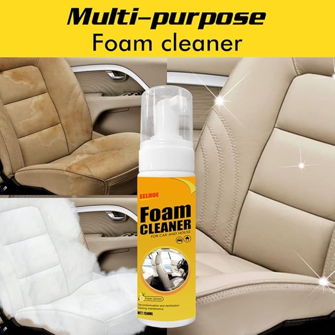 Zcargel Car Foam Cleaner Car Interior Foam Cleaner Multifunctional Foam Cleaner Purpose Cleaner for House and Car for Leather Seat Plastic Fabric30mL / 60mL / 100mL