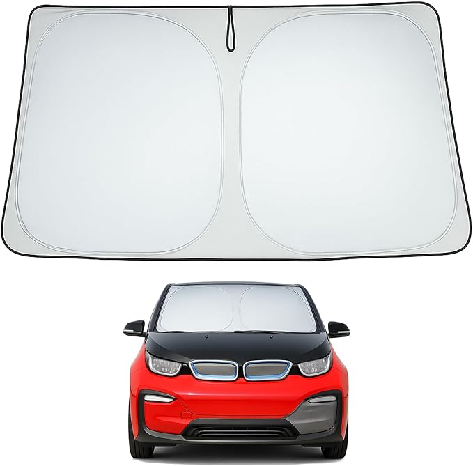 Proadsy 2026 Upgrade Front Windshield Sun Shade Foldable Sunshade Protector Custom Fit 2013-2018 BMW 3 Series /F30 /F31 /F80 /M3 Accessories
