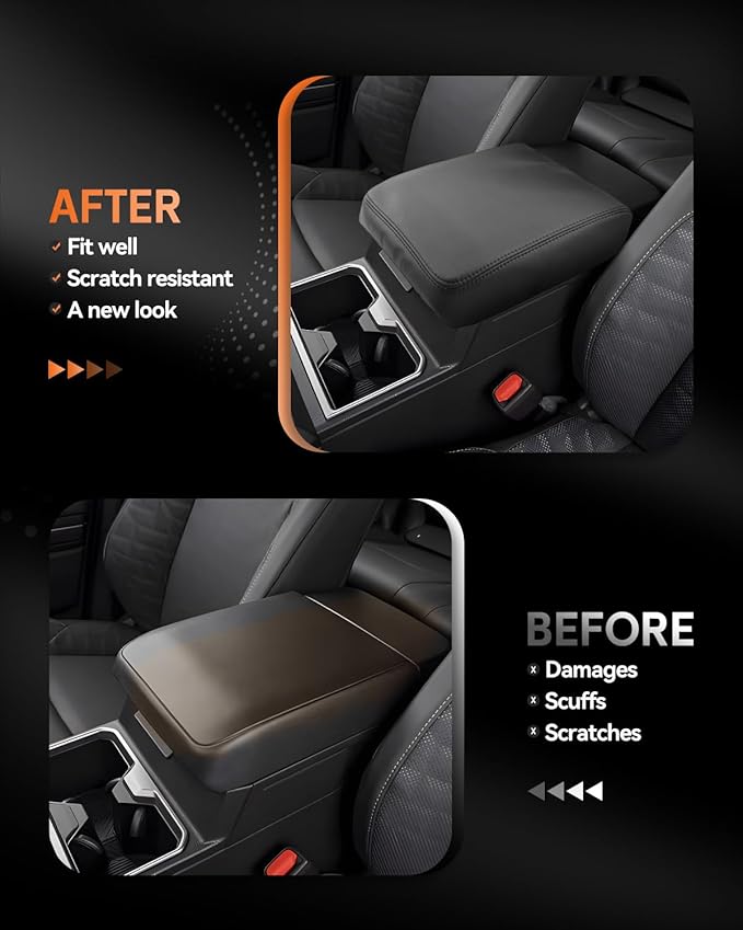 CDEFG for 2025 2026 Toyota 4Runner Center Console Cover Armrest Box Cover for 4Runner (SR5 /TRD Sport/Off-Road/Premium/Limited/Platinum/Trailhunter) Accessories Console Arm Rest Protector