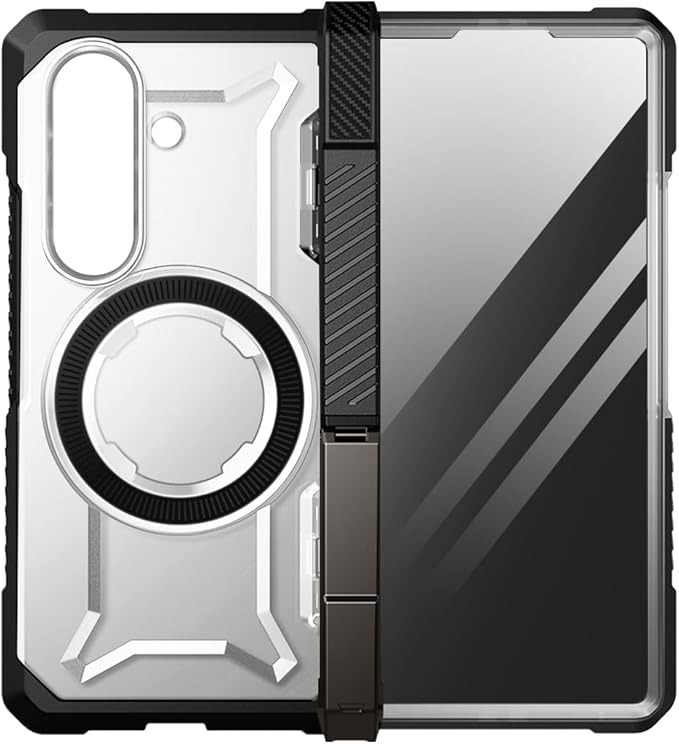 SUPCASE for Samsung Galaxy Z Fold 7 Case with Kickstand (UB Grip), [Compatible with MagSafe] [Built-in Privacy Screen Protector] [Hinge Coverage] Military-Grade Protection Phone Case, Dark