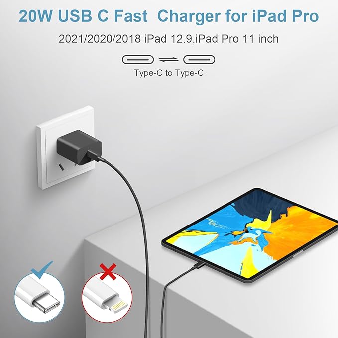 iPhone Charger Fast Charging 10FT iPhones 17 16 15 Charger 3 Pack Type C Chargers USB C Charger Compatible with iPhone Air 17/17 Plus/17 Pro/17 Pro Max/16/16 Plus/16 Pro/AirPods(Black)
