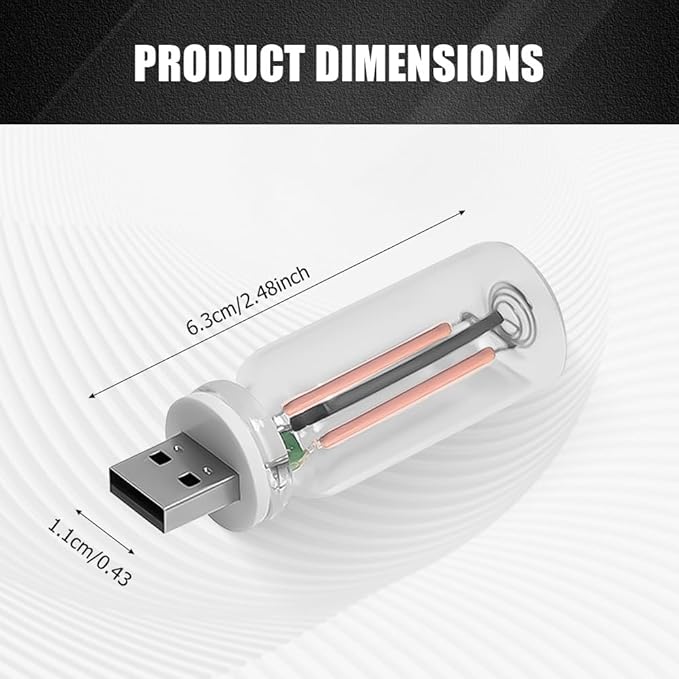 USB LED Car Interior Atmosphere Light, Auto Interior Lights, Plug-in USB Automotive Light, Universal Portable Auto Ambient Lighting Kit Car Accessories for Cars, Bedroom, Hallway (Purple)