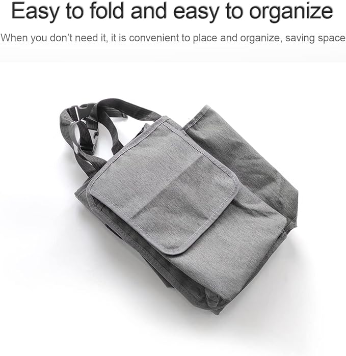 Car Trunk Organizer and Storage, Backseat Hanging Organizer for SUV, Truck, MPV, Waterproof, Collapsible Cargo Storage Bag with 4 Pockets, Car Interior Accessories (Gray)
