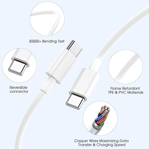 iPhone 17 16 15 Charger Fast Charging, 20W USB C Wall Charger Block with 6ft Type C to USB C Cable Cord for Apple iPhone 17/17 Pro/17 Pro Max/17 Air/16/16 Plus/16 Pro Max/15/15 Pro Max/iPad Pro/Mini