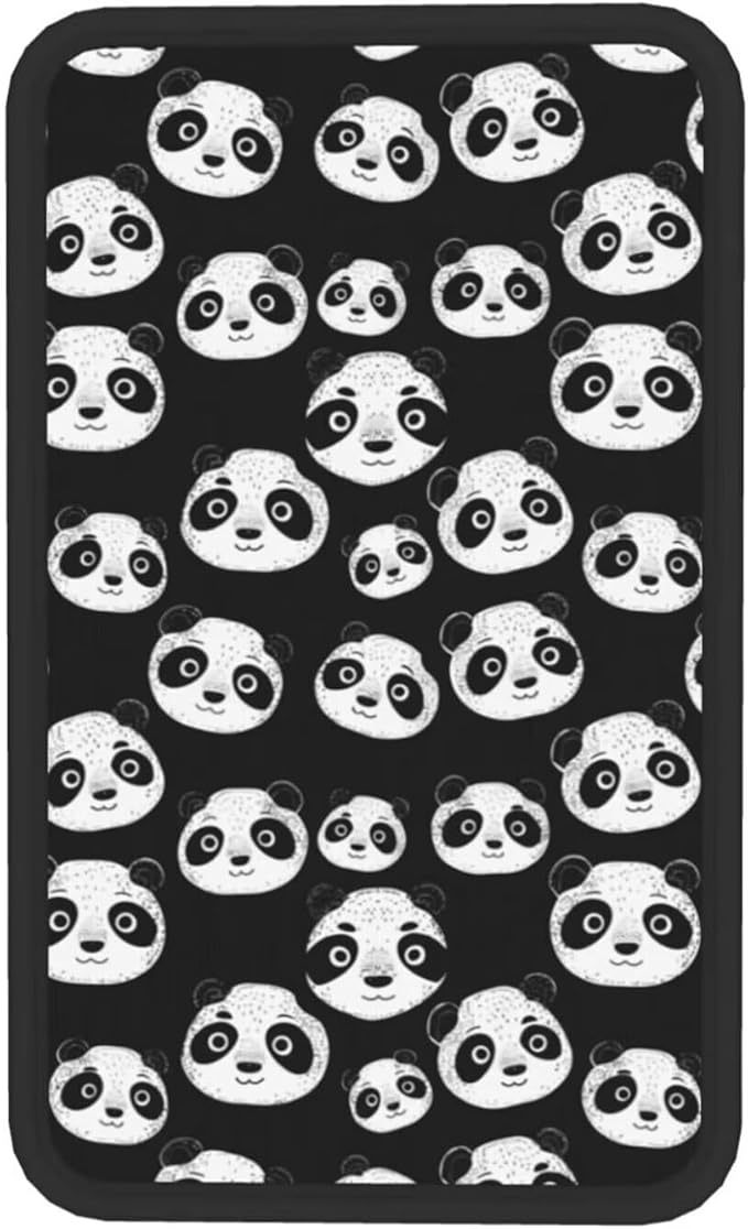 Animal Panda Car Center Console Armrest Cover Cute Black White Arm Rest Pad Anti-Scratch Cars Center Console Cushion Car Decor Accessories