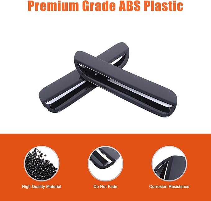 Car Engine Hood Air Outlet Vent Cover Trim Compatible with Pontiac G8 08-09/Holden Commodore 06-12 Car Front Engine Hood Vent Air Flow Intake Body Moulding Protection Cover decoration (Piano Black)