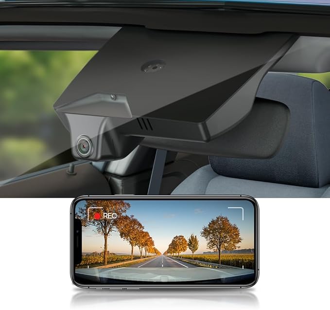 Fitcamx 4K Dash Cam Suitable for Kia Carnival 2022-2026 (Part No#R0510) LX LXS EX SX Prestige, Integrated OEM Look, 2160P UHD Video, WiFi & APP, Loop Recording, G-Sensor, Plug & Play, 64GB Card