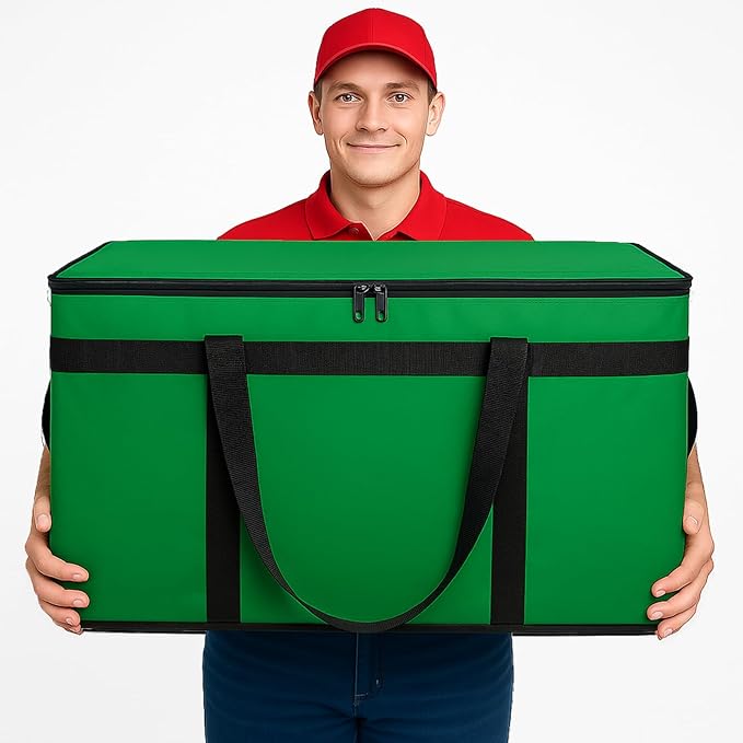 Bodaon 2-Pack Insulated Food Delivery Bag, XXXL Grocery Shopping/Catering/Bags, Rideshare Delivery Bag, Cold/Hot Styrofoam Carrier for Travel/Car, Warmer/Frozen