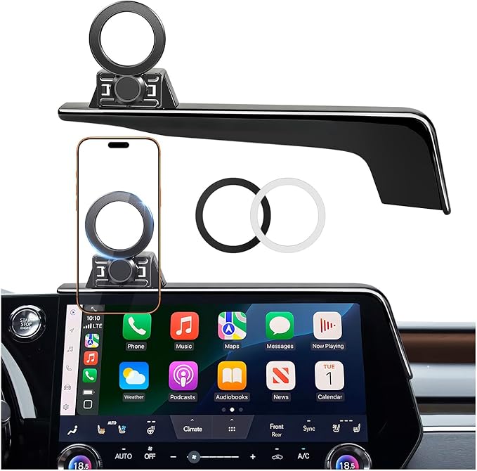 Car Phone Holder for Lexus RX RX350/RX350h/RX500h 2026 2025 2024 2023 (Only for 14-Inch Screen) 360° Rotation Magnetic Cell Phone Mount, Compatible with Magsafe, Does Not Affect Air Vent