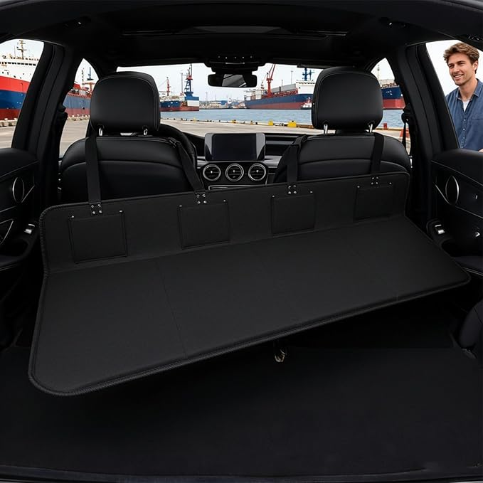 Car Sleeping, Non-Slip Foldable Mat, Waterproof Backseat Extender Advantage, Fabric Travel Kit, Vehicle Accessory with Easy Setup, Outdoor Camping Solution for Picnic Fishing Beach