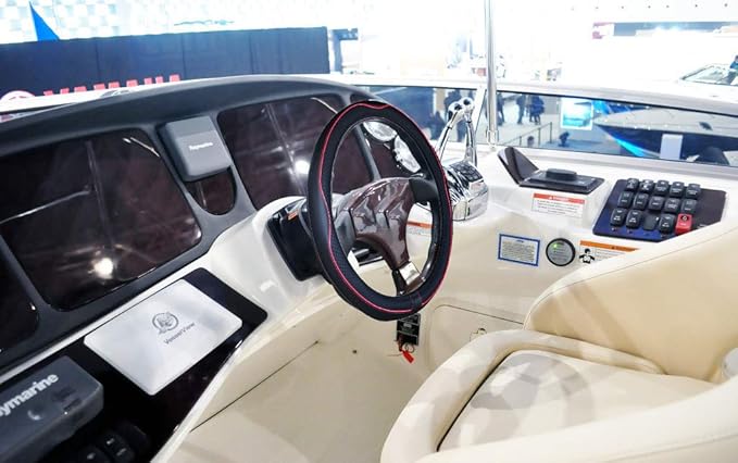Mayco Bell Boat Steering Wheel Cover Microfiber Leather 13-13.5 inch