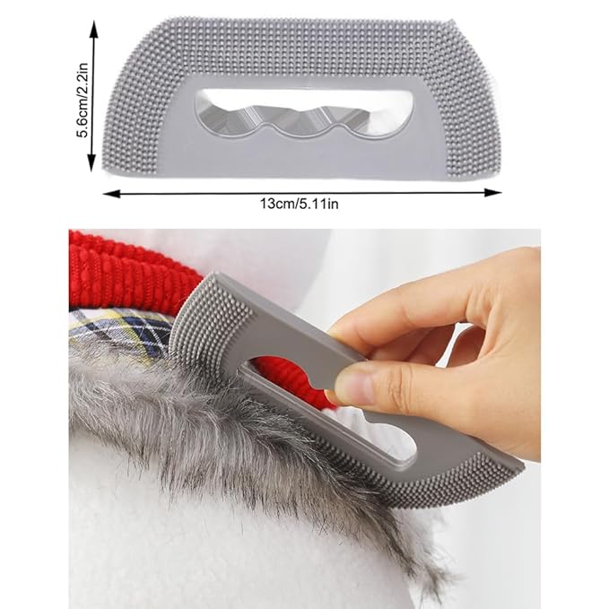 5 Pack Pet Hair Removal Tool Washable Pet Hair Remover Pet Deshedding Brush Portable Dog Cat Hair Carpet Rake Scraper for Pets Shedding Grooming Cat Tree Tower Rugs Scratcher Mats Couch