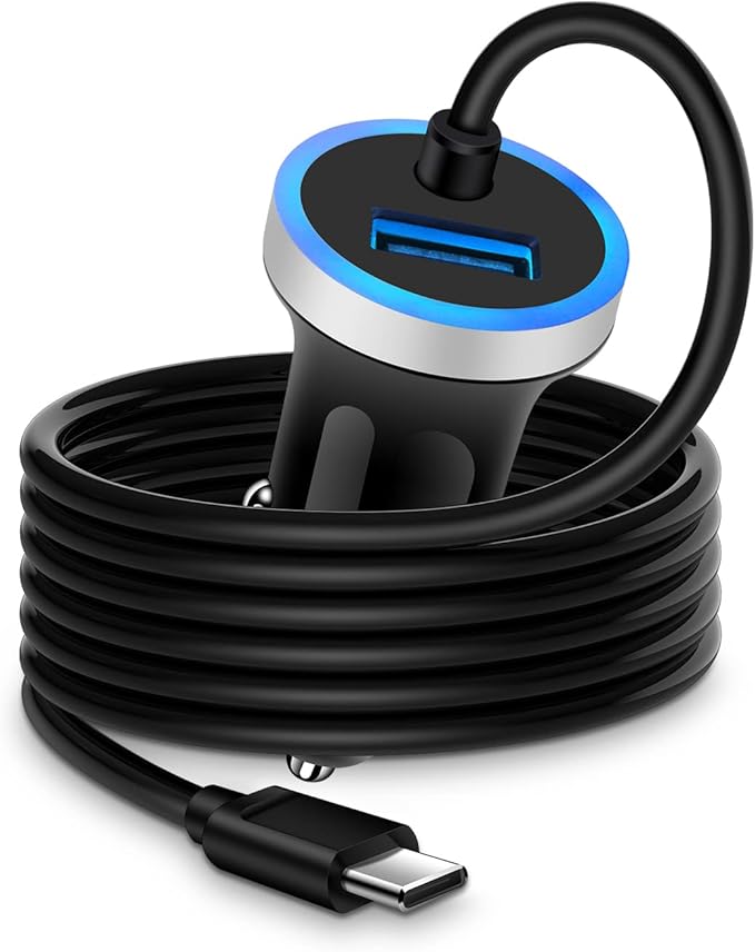 Cell Phone Car Charger for Samsung Galaxy A17 A16 A25 A15 5G A13 A14 A24 A03s S26 S25 S24 Ultra iPhone 17e 17 16e 16, USB C Cigarette Lighter Adapter Usbc Cord Fast Charging Typec Cargador Cable Auto
