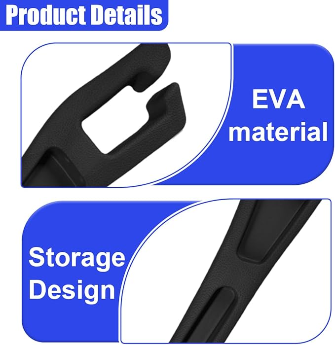 2PCS Car Seat Gap Filler Organizer, Car Center Console Side Plug with Storage Slot Prevent Falling, Multifunctional Vehicle Interior Phone Holder Accessories for Cars, Trucks, SUVs (Black)