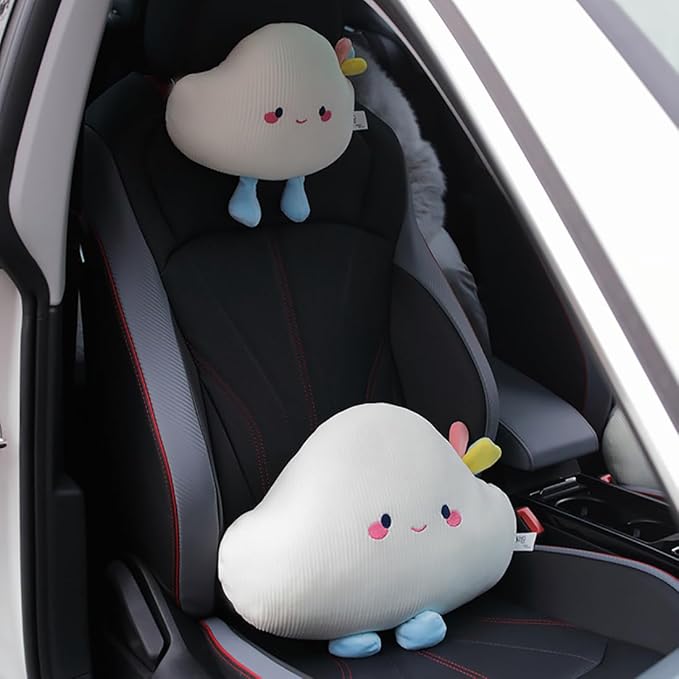 Cloud Shaped Car Headrest Pillow Neck Rest Driver Seat Cushion 1 PCS- Neck Pillow