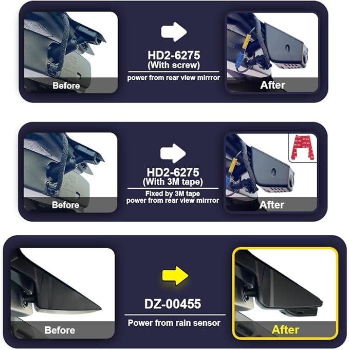 Fitcamx Front 4K+Rear 1080P Dash Cam Adapts for Ford F250 F350 XL XLT 2011-2025 (DZ-00455), Integrated OEM Look, 2 Way HD Video, WiFi & APP, Loop Recording, G-Sensor, Easy to Set, 128GB Card