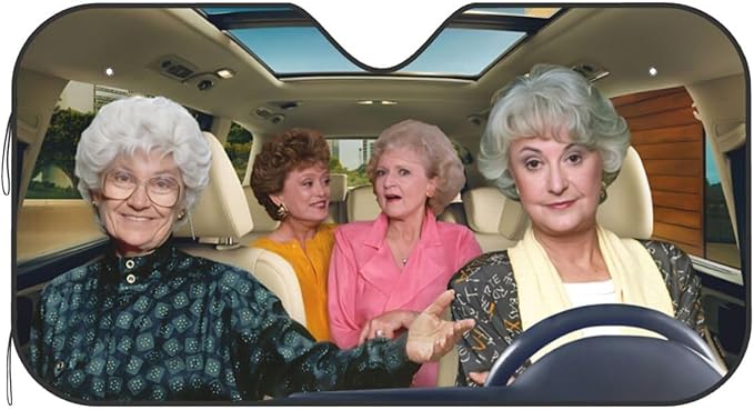 Funny Foldable Windshield Sun Shade for Car Sunshade for Car Windshield Covers Blocks Uv Rays Automotive Interior Sun Protection Universal Fit 51 X 27.5 in Keep Your Vehicle Cool