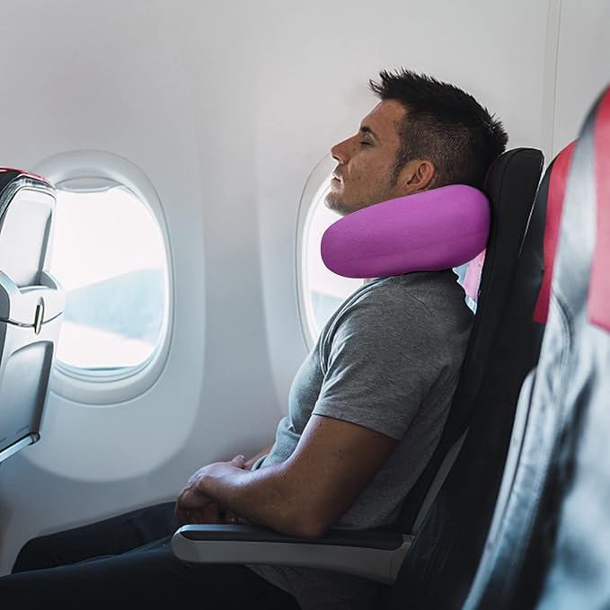 Travel Pillow Comfortable Neck Pillow U Shape Memory Foam Support Neck and Head Portable Travel Neck Pillow Suitable for Airplane, Trains, Self-Driving Cars