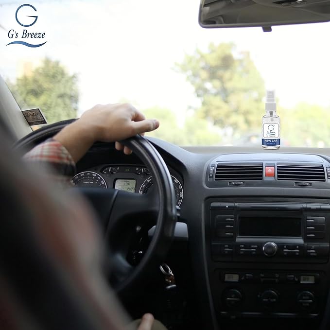 G's Breeze New Car Air Freshener – Crisp & Fresh Scent Inspired by Luxury Vehicles – Long-Lasting Freshness for Car, Home & Office – Enjoy a Refreshing Clean Aroma & Elegant Atmosphere Anywhere