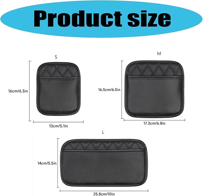 Car Leather Storage Bag Pocket Pouches for Easy Organization in Vehicle Interior Family Professional Use