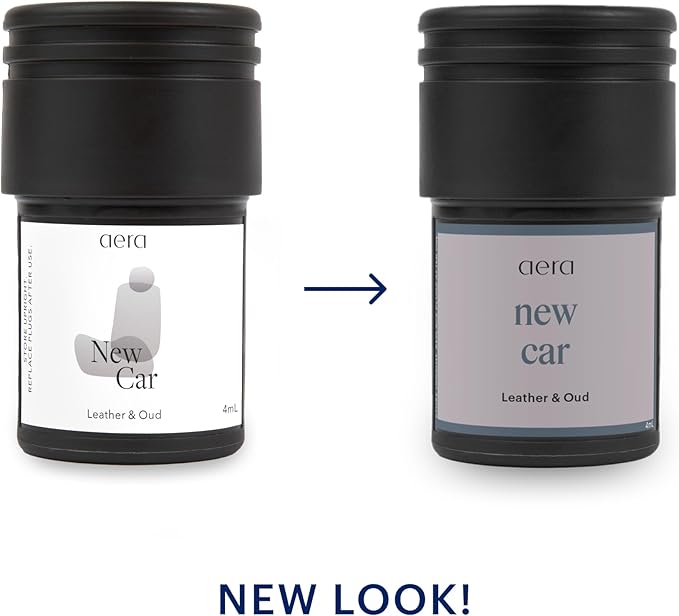 Aera Go New Car Fragrance Scent Refill - Notes of Leather and Oud - Works with the Aera Go Diffuser for Car