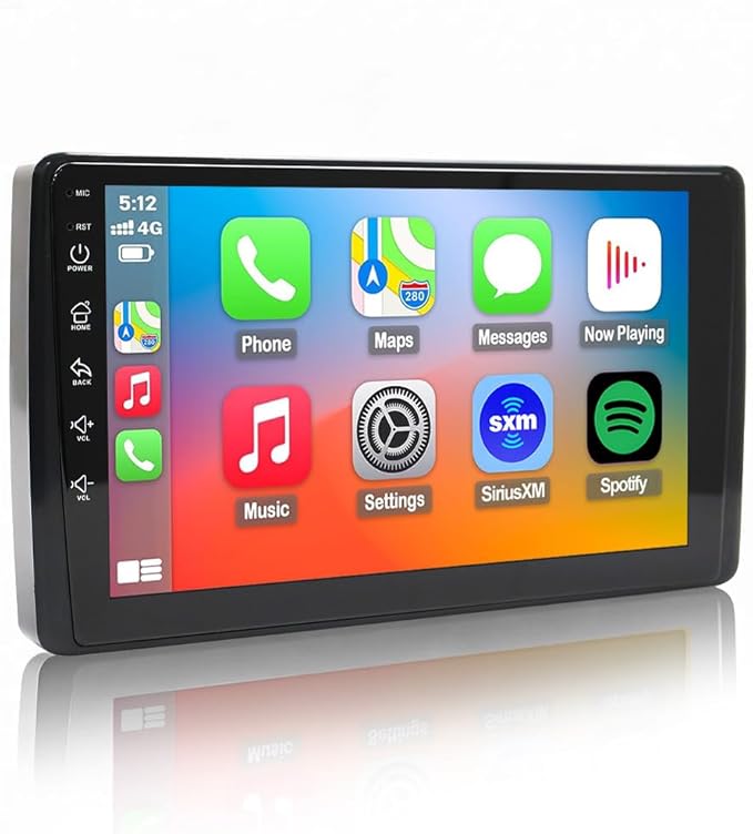 QLED Radio for Ford F150 1999 2000 2001 2002 2003 Upgrade,Touch Screen Stereo Replacement,Wireless carplay Android auto,Free Camera